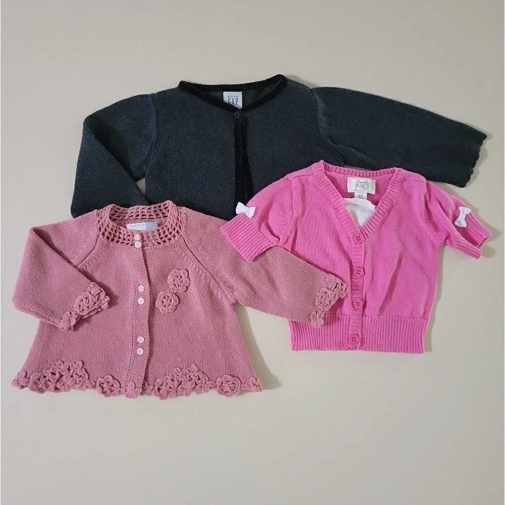 Baby Girl Sweaters - Set of 3